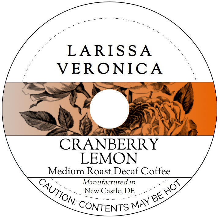 Cranberry Lemon Medium Roast Decaf Coffee <BR>(Single Serve K-Cup Pods)