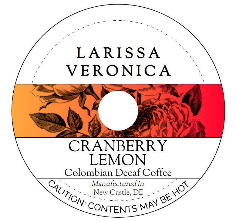 Cranberry Lemon Colombian Decaf Coffee <BR>(Single Serve K-Cup Pods)
