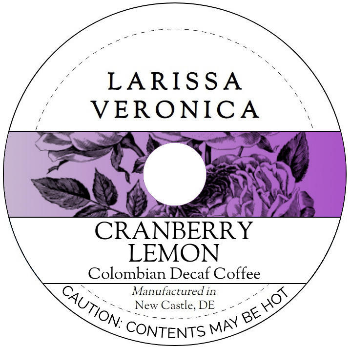 Cranberry Lemon Colombian Decaf Coffee <BR>(Single Serve K-Cup Pods)