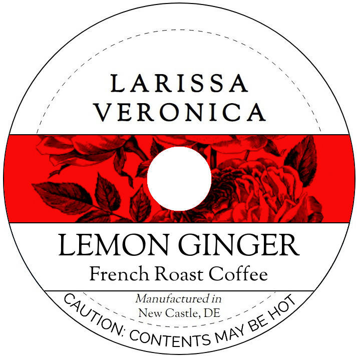 Lemon Ginger French Roast Coffee <BR>(Single Serve K-Cup Pods)