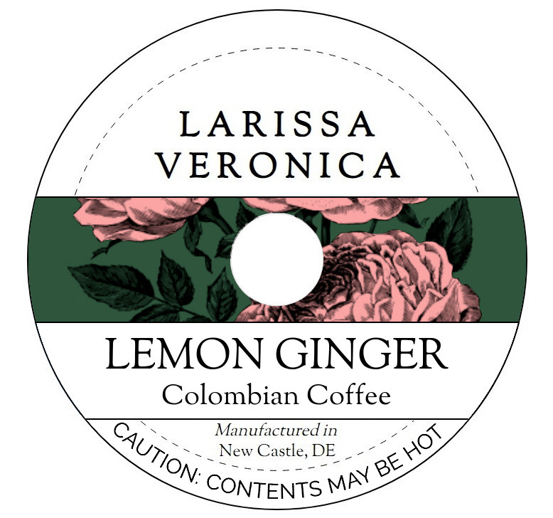 Lemon Ginger Colombian Coffee <BR>(Single Serve K-Cup Pods)