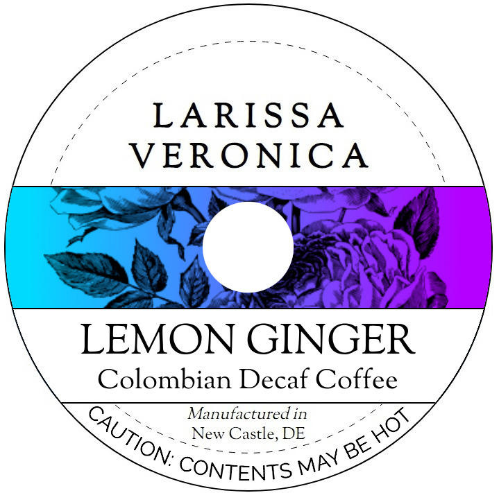 Lemon Ginger Colombian Decaf Coffee <BR>(Single Serve K-Cup Pods)