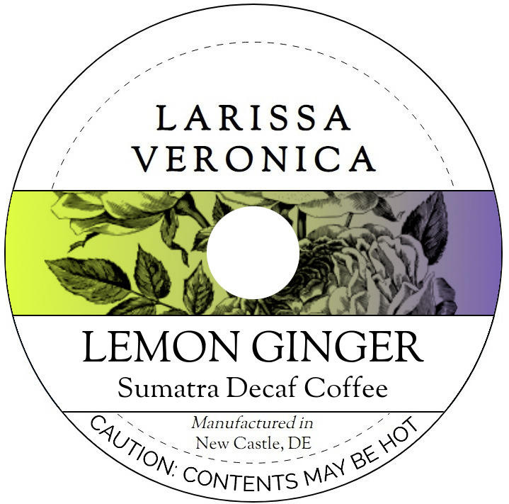 Lemon Ginger Sumatra Decaf Coffee <BR>(Single Serve K-Cup Pods)