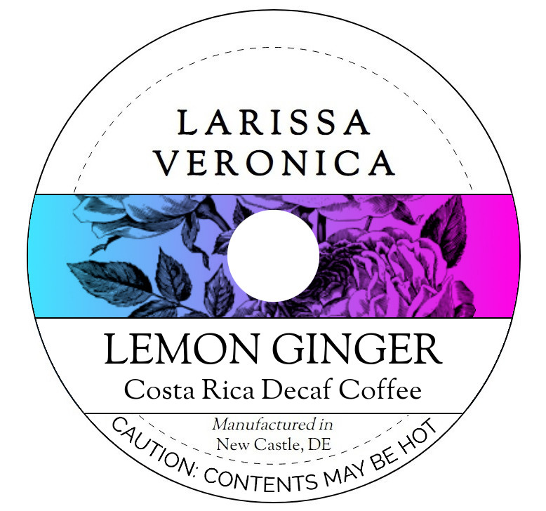 Lemon Ginger Costa Rica Decaf Coffee <BR>(Single Serve K-Cup Pods)