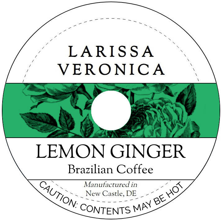 Lemon Ginger Brazilian Coffee <BR>(Single Serve K-Cup Pods)