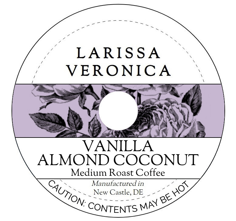 Vanilla Almond Coconut Medium Roast Coffee <BR>(Single Serve K-Cup Pods)
