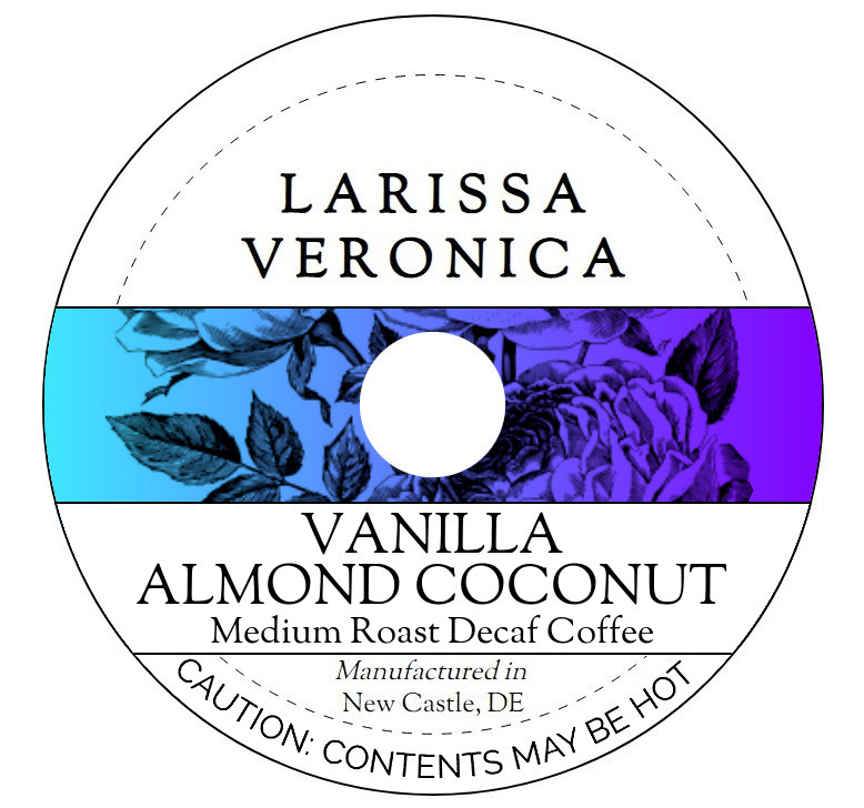 Vanilla Almond Coconut Medium Roast Decaf Coffee <BR>(Single Serve K-Cup Pods)