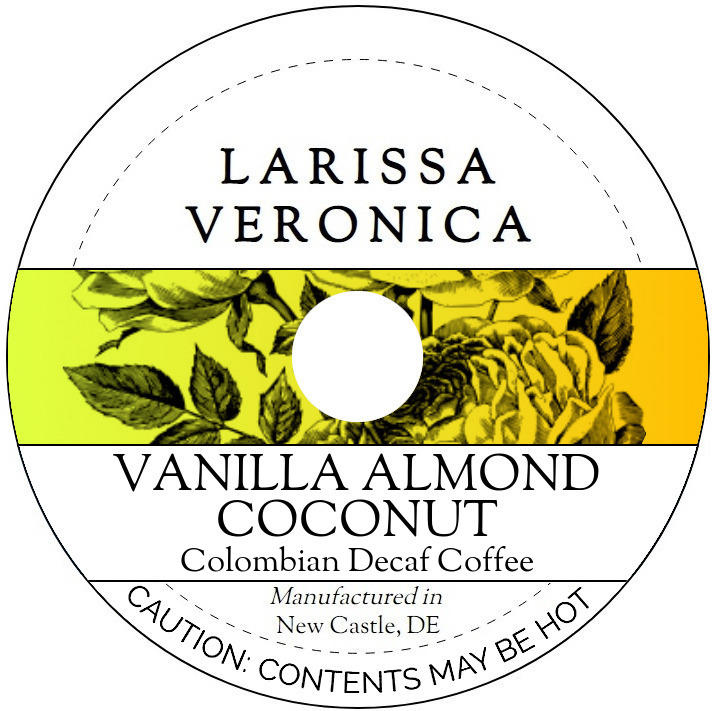 Vanilla Almond Coconut Colombian Decaf Coffee <BR>(Single Serve K-Cup Pods)