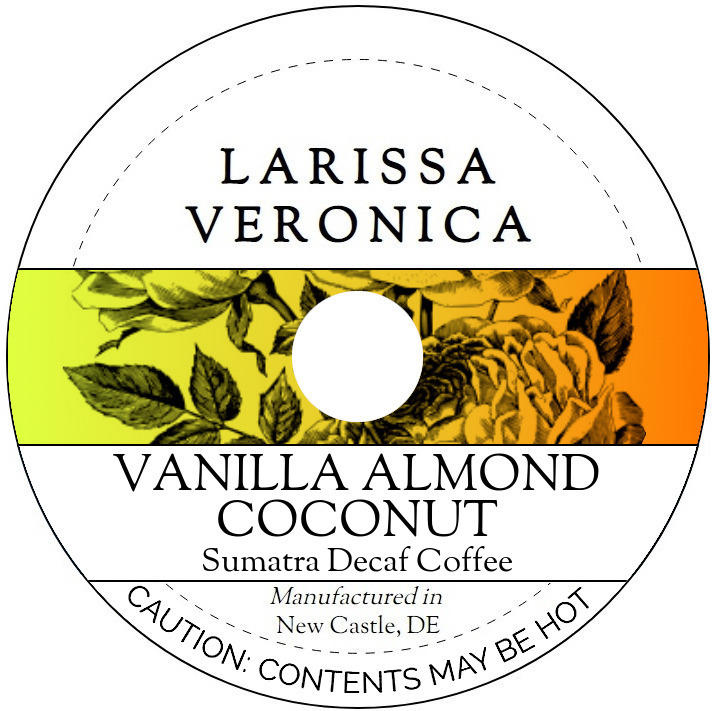 Vanilla Almond Coconut Sumatra Decaf Coffee <BR>(Single Serve K-Cup Pods)