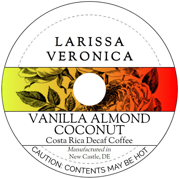 Vanilla Almond Coconut Costa Rica Decaf Coffee <BR>(Single Serve K-Cup Pods)