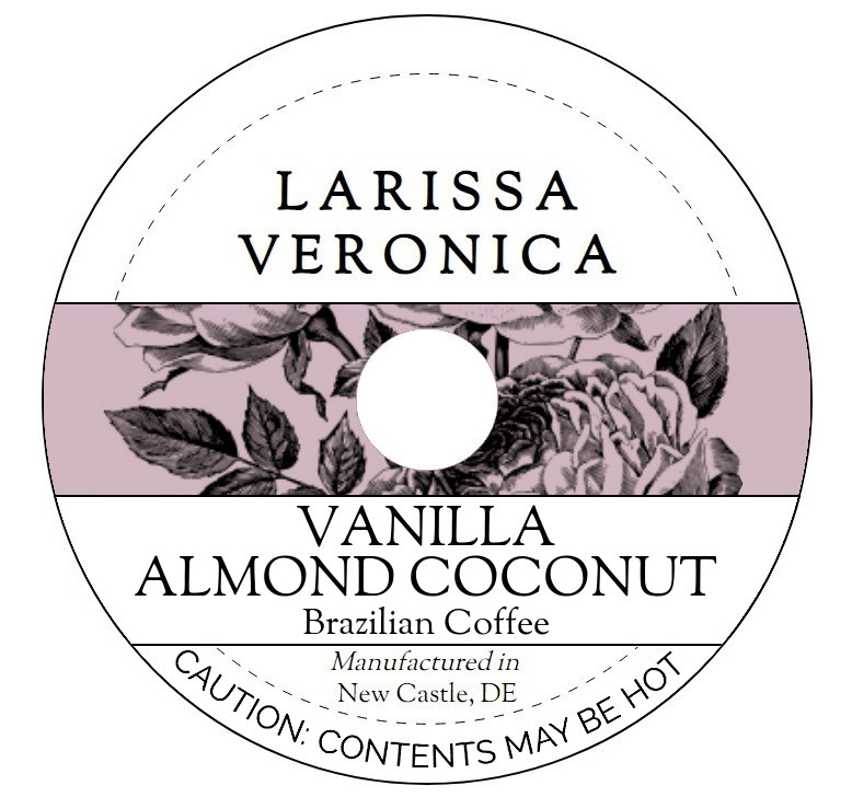 Vanilla Almond Coconut Brazilian Coffee <BR>(Single Serve K-Cup Pods)