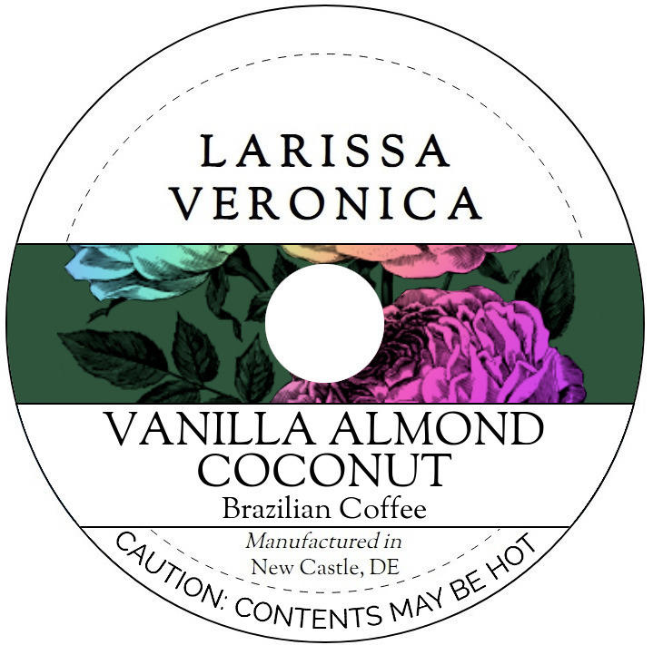 Vanilla Almond Coconut Brazilian Coffee <BR>(Single Serve K-Cup Pods)