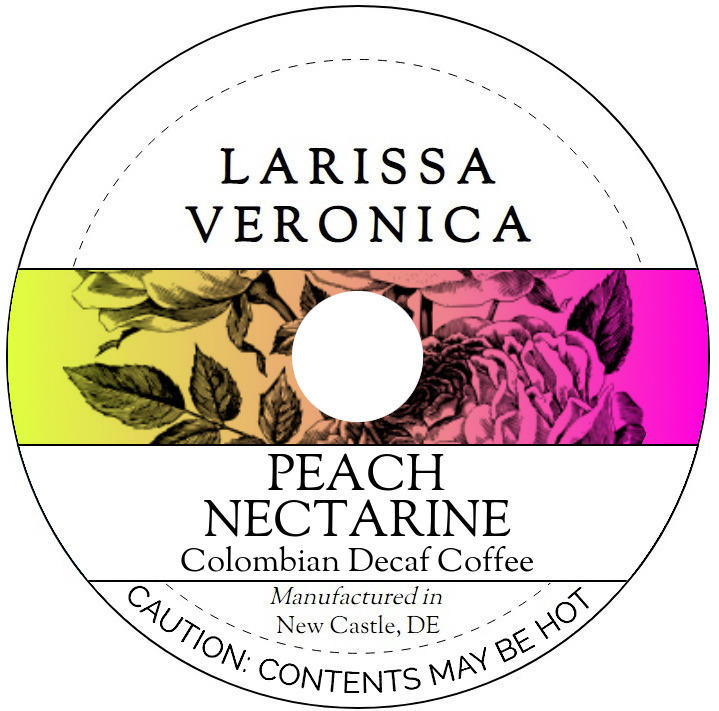 Peach Nectarine Colombian Decaf Coffee <BR>(Single Serve K-Cup Pods)