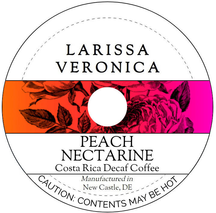 Peach Nectarine Costa Rica Decaf Coffee <BR>(Single Serve K-Cup Pods)