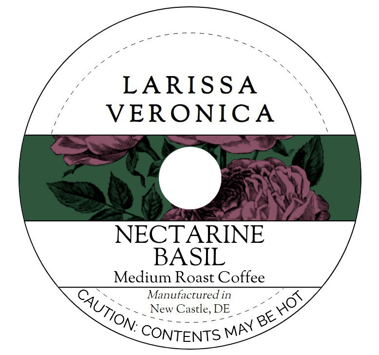 Nectarine Basil Medium Roast Coffee <BR>(Single Serve K-Cup Pods)