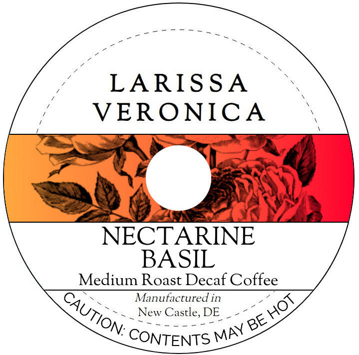 Nectarine Basil Medium Roast Decaf Coffee <BR>(Single Serve K-Cup Pods)