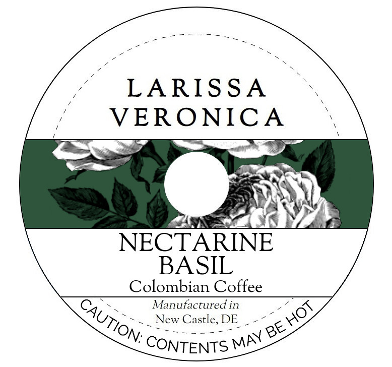 Nectarine Basil Colombian Coffee <BR>(Single Serve K-Cup Pods)