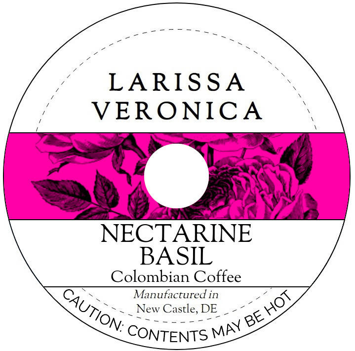 Nectarine Basil Colombian Coffee <BR>(Single Serve K-Cup Pods)