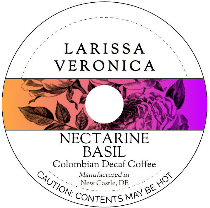 Nectarine Basil Colombian Decaf Coffee <BR>(Single Serve K-Cup Pods)