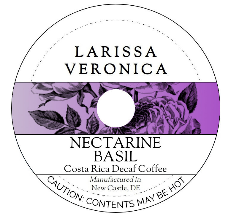 Nectarine Basil Costa Rica Decaf Coffee <BR>(Single Serve K-Cup Pods)