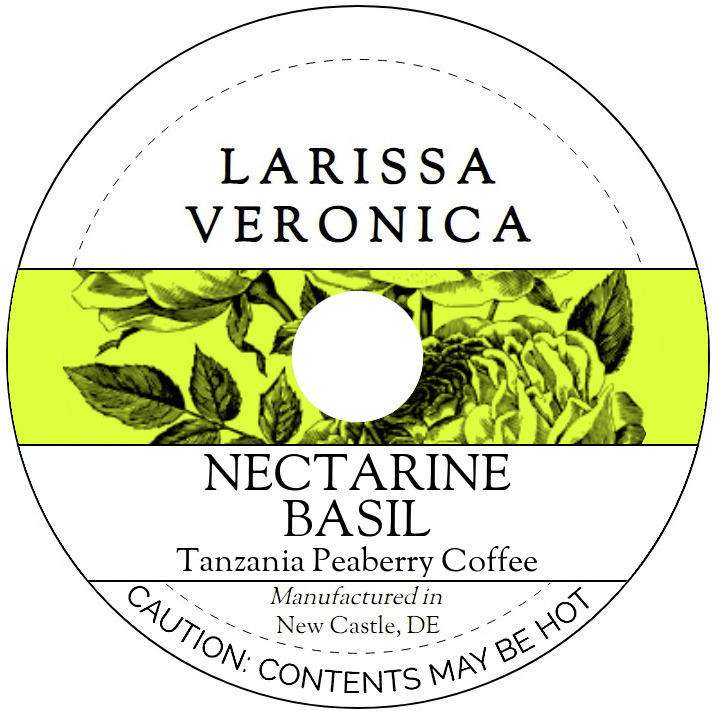 Nectarine Basil Tanzania Peaberry Coffee <BR>(Single Serve K-Cup Pods)