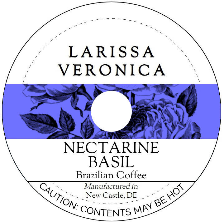 Nectarine Basil Brazilian Coffee <BR>(Single Serve K-Cup Pods)