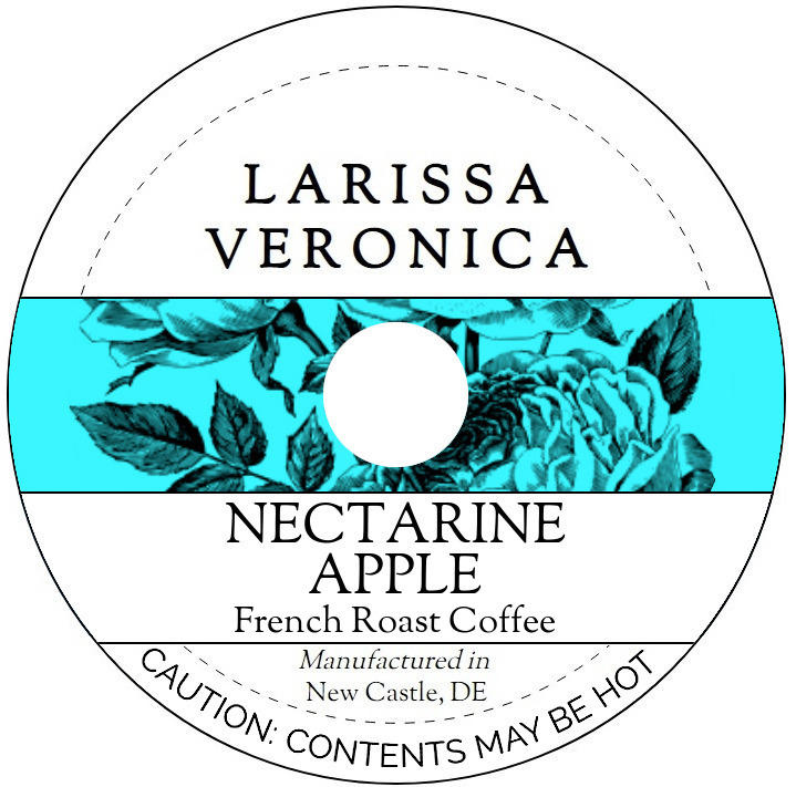 Nectarine Apple French Roast Coffee <BR>(Single Serve K-Cup Pods)