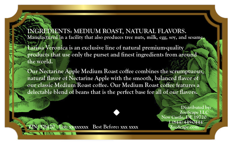 Nectarine Apple Medium Roast Coffee <BR>(Single Serve K-Cup Pods)