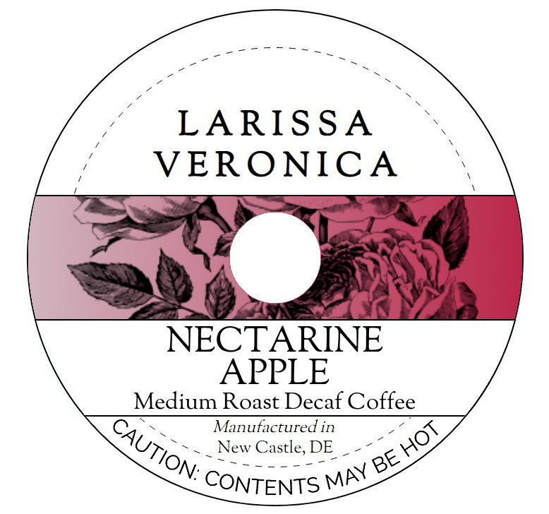 Nectarine Apple Medium Roast Decaf Coffee <BR>(Single Serve K-Cup Pods)