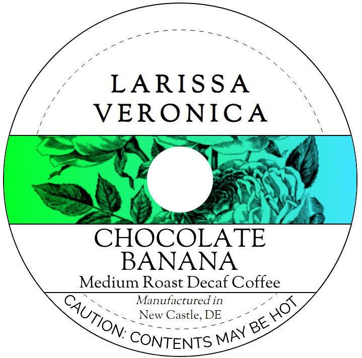 Chocolate Banana Medium Roast Decaf Coffee <BR>(Single Serve K-Cup Pods)