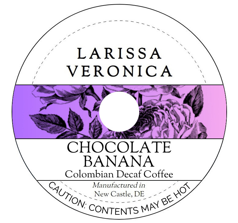 Chocolate Banana Colombian Decaf Coffee <BR>(Single Serve K-Cup Pods)