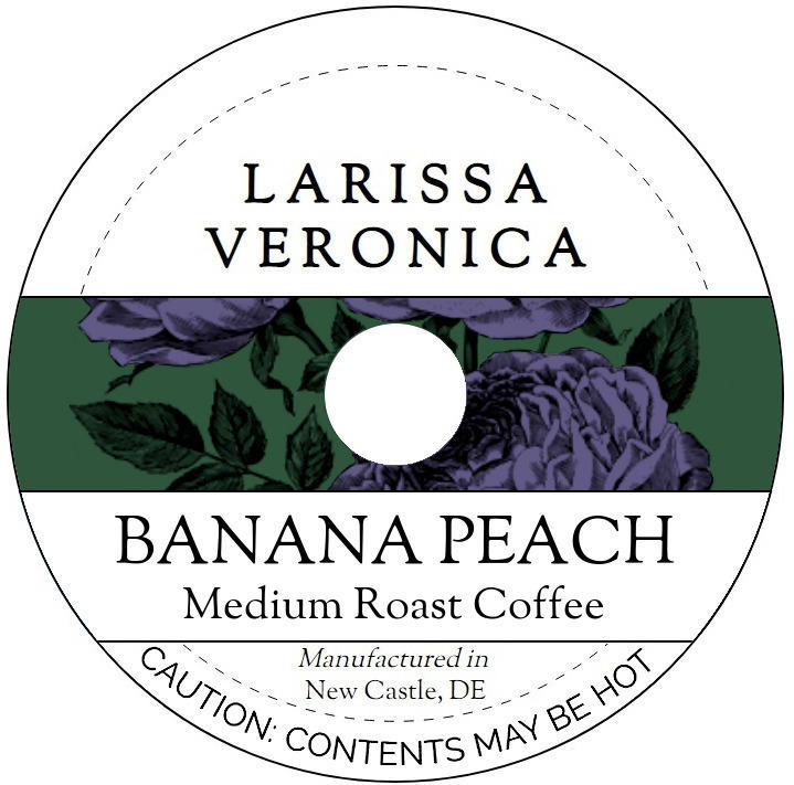 Banana Peach Medium Roast Coffee <BR>(Single Serve K-Cup Pods)