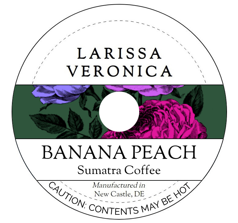 Banana Peach Sumatra Coffee <BR>(Single Serve K-Cup Pods)