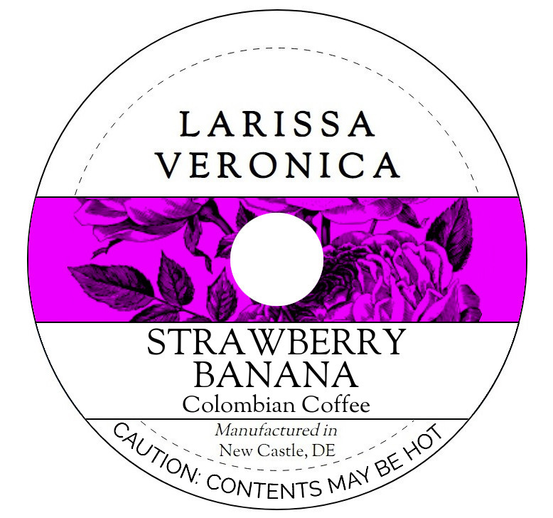 Strawberry Banana Colombian Coffee <BR>(Single Serve K-Cup Pods)