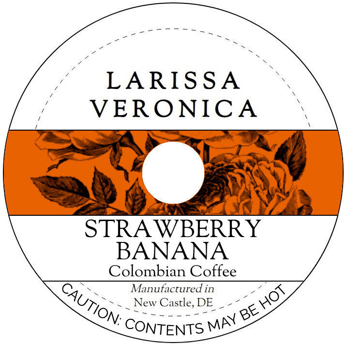 Strawberry Banana Colombian Coffee <BR>(Single Serve K-Cup Pods)