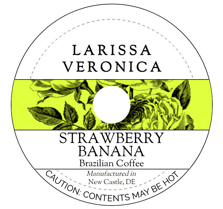 Strawberry Banana Brazilian Coffee <BR>(Single Serve K-Cup Pods)