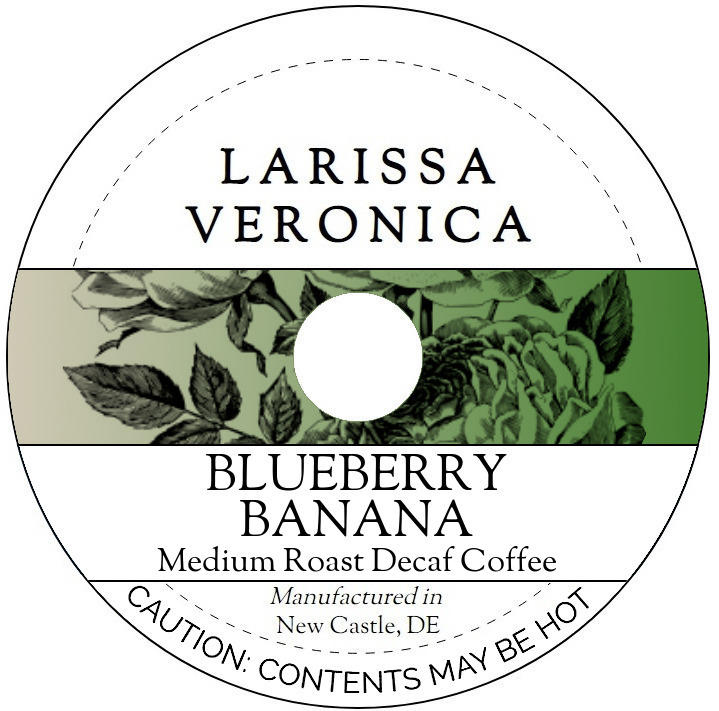 Blueberry Banana Medium Roast Decaf Coffee <BR>(Single Serve K-Cup Pods)