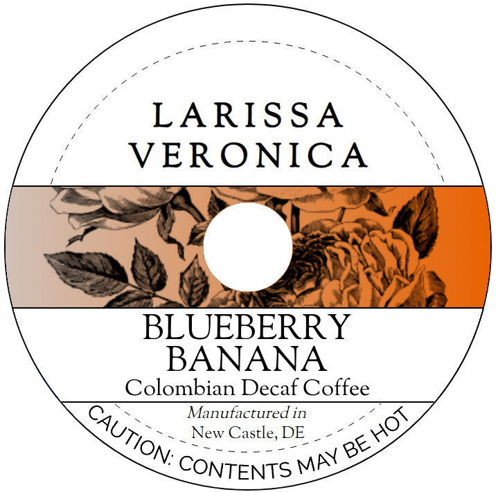 Blueberry Banana Colombian Decaf Coffee <BR>(Single Serve K-Cup Pods)