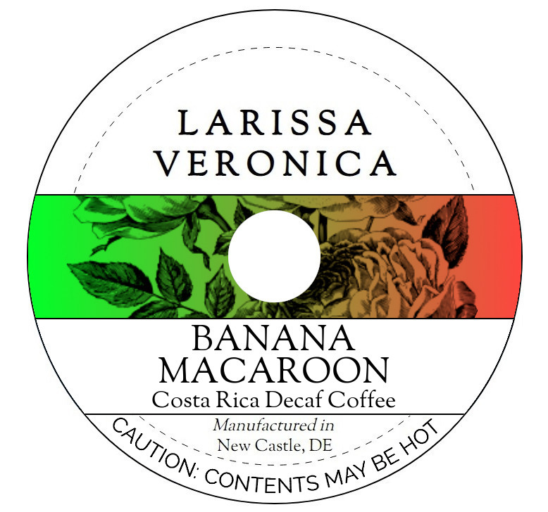 Banana Macaroon Costa Rica Decaf Coffee <BR>(Single Serve K-Cup Pods)