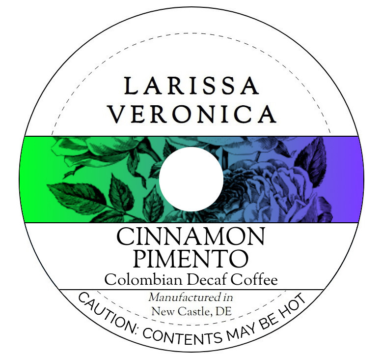 Cinnamon Pimento Colombian Decaf Coffee <BR>(Single Serve K-Cup Pods)