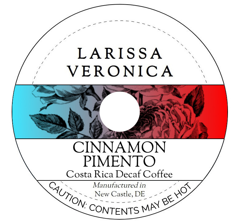 Cinnamon Pimento Costa Rica Decaf Coffee <BR>(Single Serve K-Cup Pods)