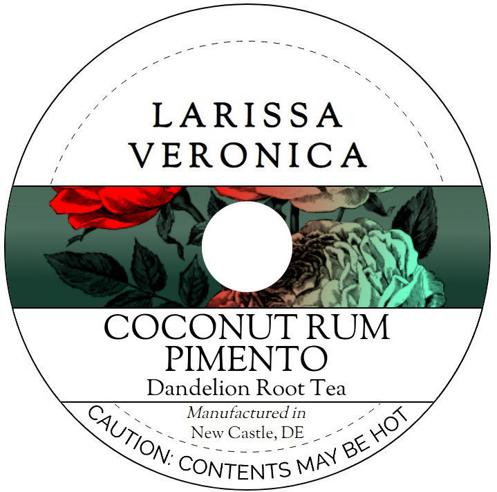 Coconut Rum Pimento Dandelion Root Tea <BR>(Single Serve K-Cup Pods)