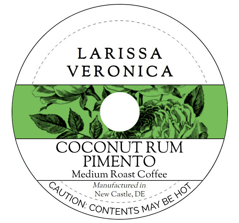 Coconut Rum Pimento Medium Roast Coffee <BR>(Single Serve K-Cup Pods)