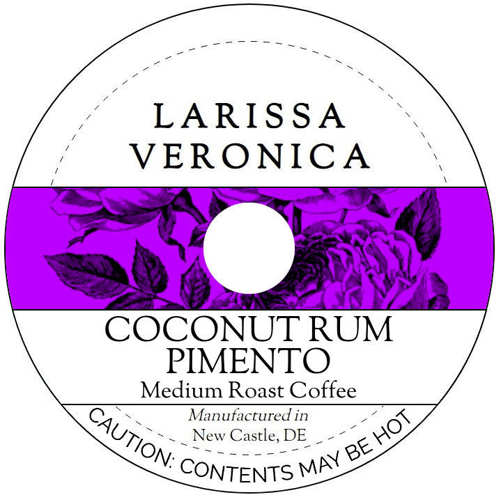 Coconut Rum Pimento Medium Roast Coffee <BR>(Single Serve K-Cup Pods)