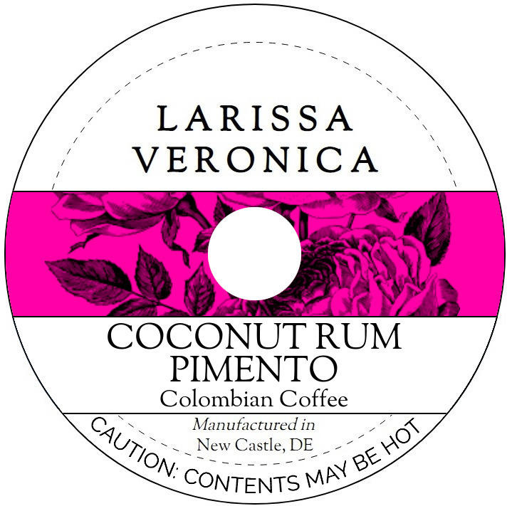 Coconut Rum Pimento Colombian Coffee <BR>(Single Serve K-Cup Pods)