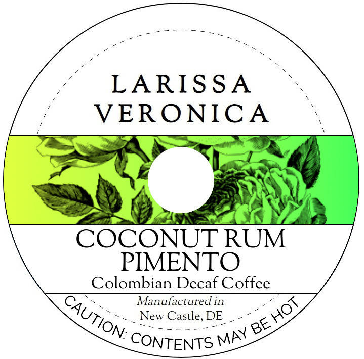 Coconut Rum Pimento Colombian Decaf Coffee <BR>(Single Serve K-Cup Pods)