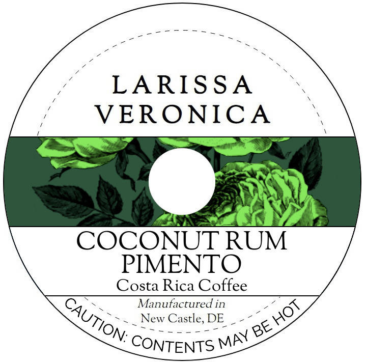 Coconut Rum Pimento Costa Rica Coffee <BR>(Single Serve K-Cup Pods)