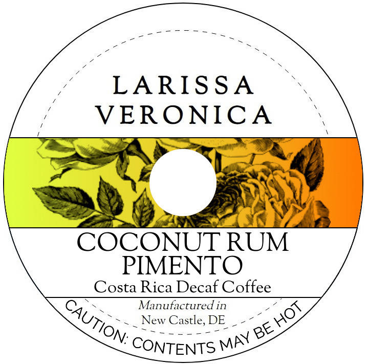 Coconut Rum Pimento Costa Rica Decaf Coffee <BR>(Single Serve K-Cup Pods)