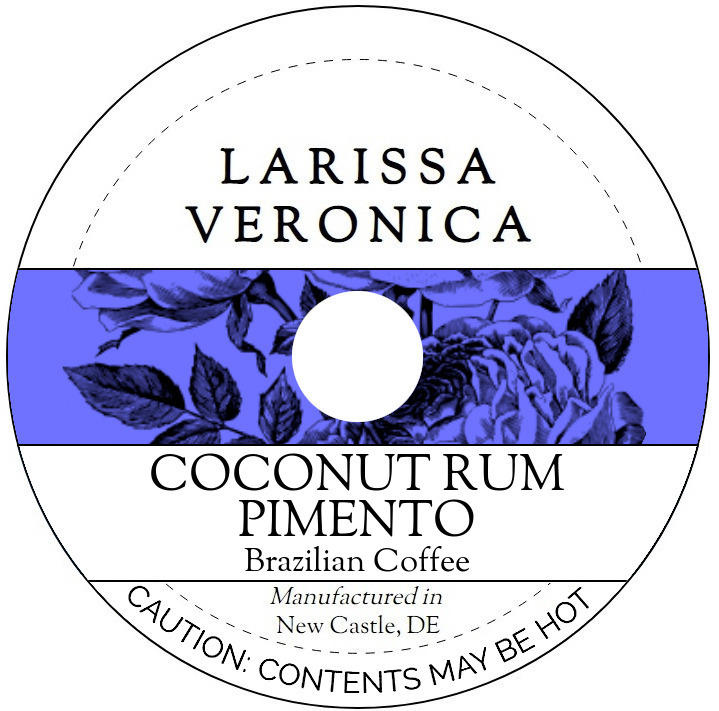 Coconut Rum Pimento Brazilian Coffee <BR>(Single Serve K-Cup Pods)