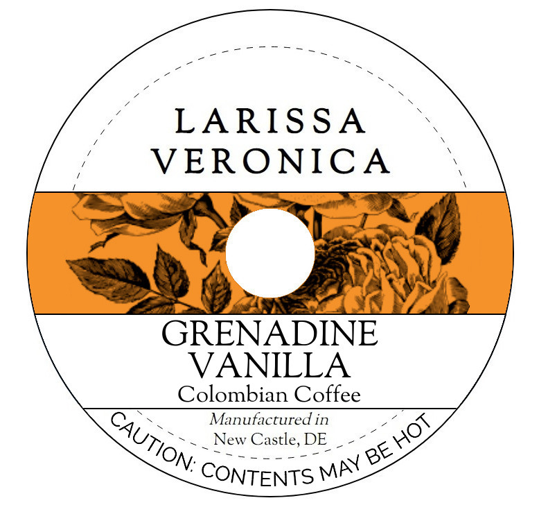Grenadine Vanilla Colombian Coffee <BR>(Single Serve K-Cup Pods)